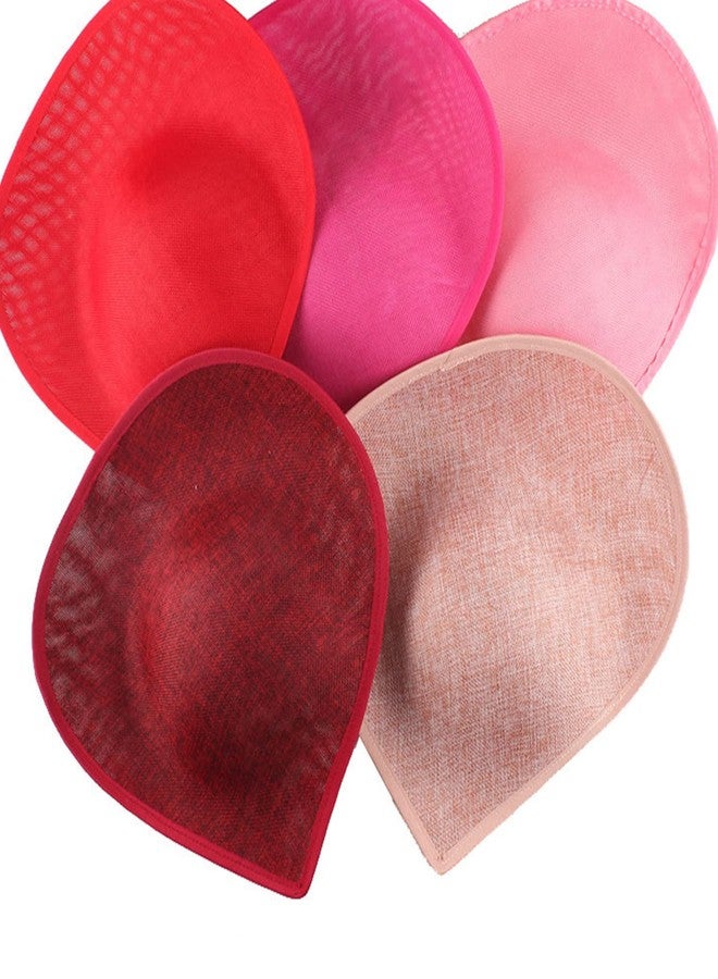 URTERYSER Sinamay Hat Base, Teardrop Saucer Hat Base, 40.00 * 36.00 * 13.00CM, Black - Image 4